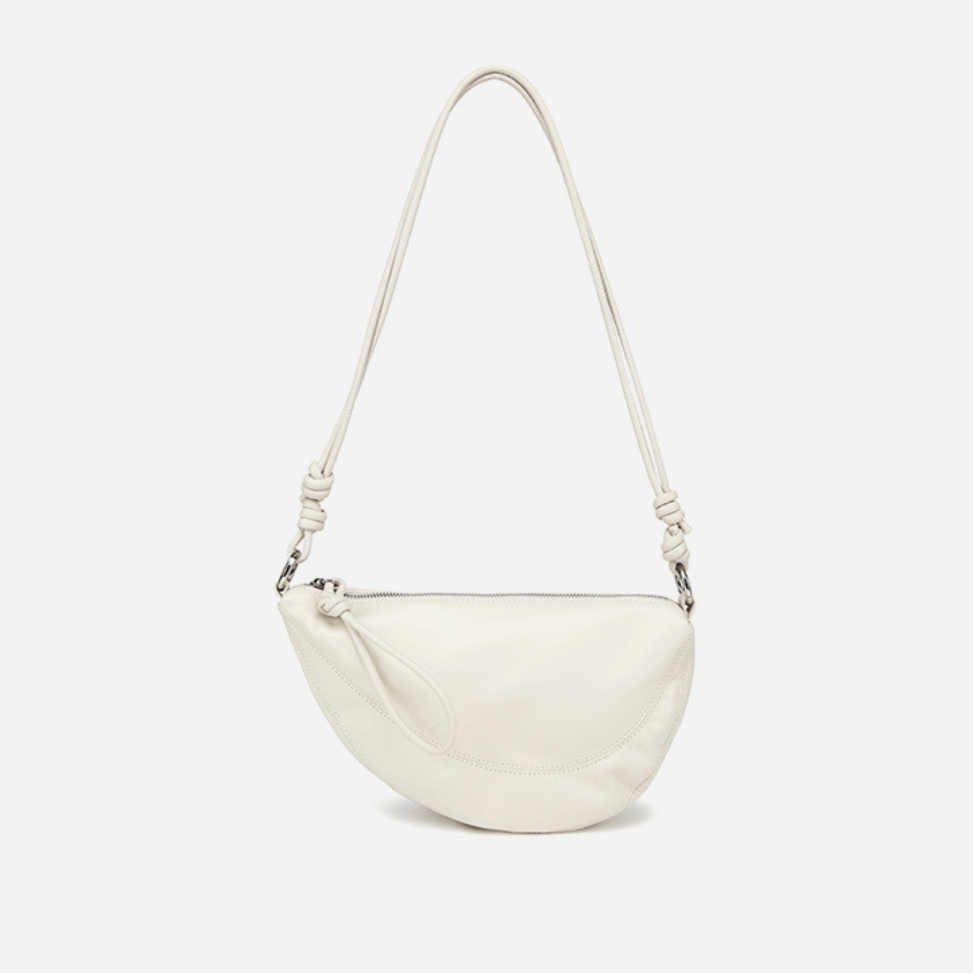 Handmade White Leather Bag for women