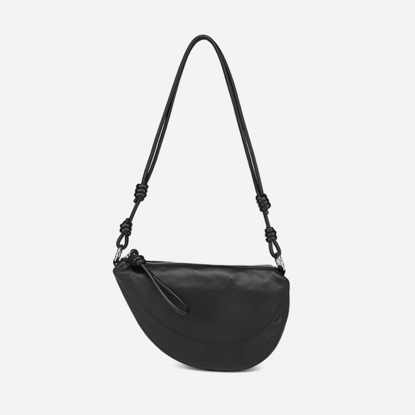 Handmade Black Leather Bag for women