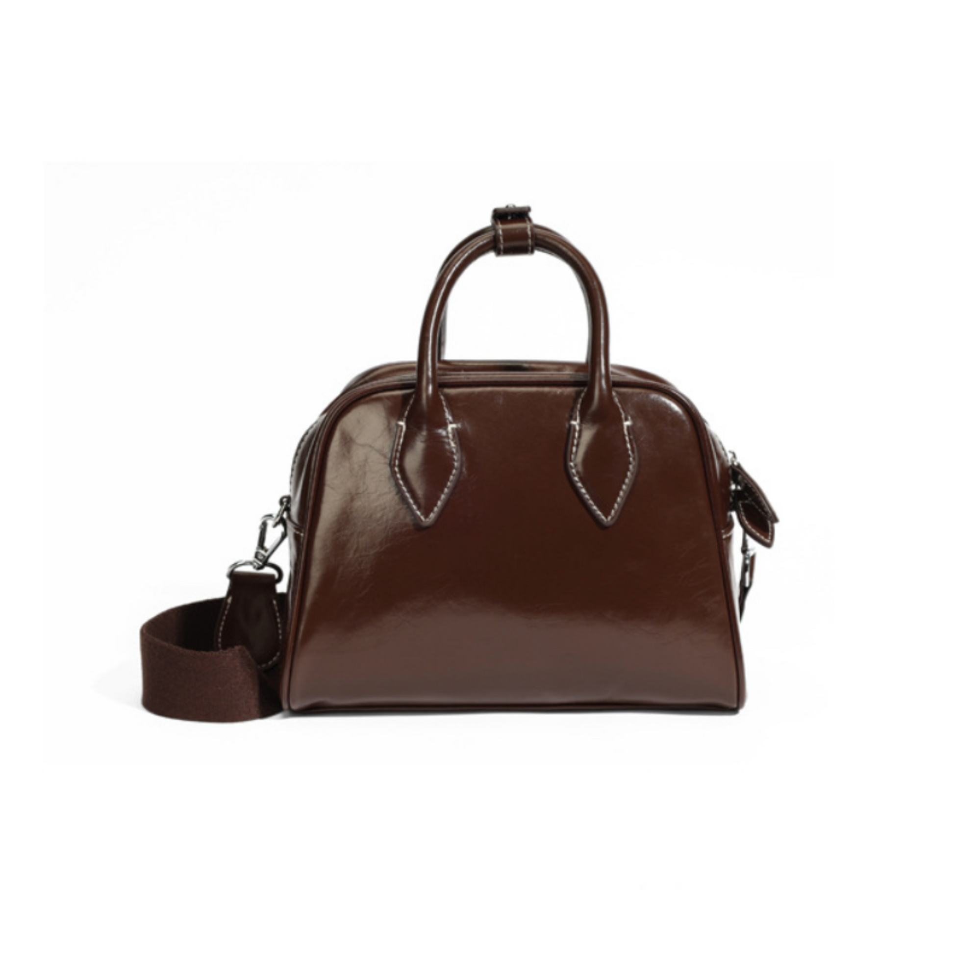 Top Handle Bag In Patent Leather