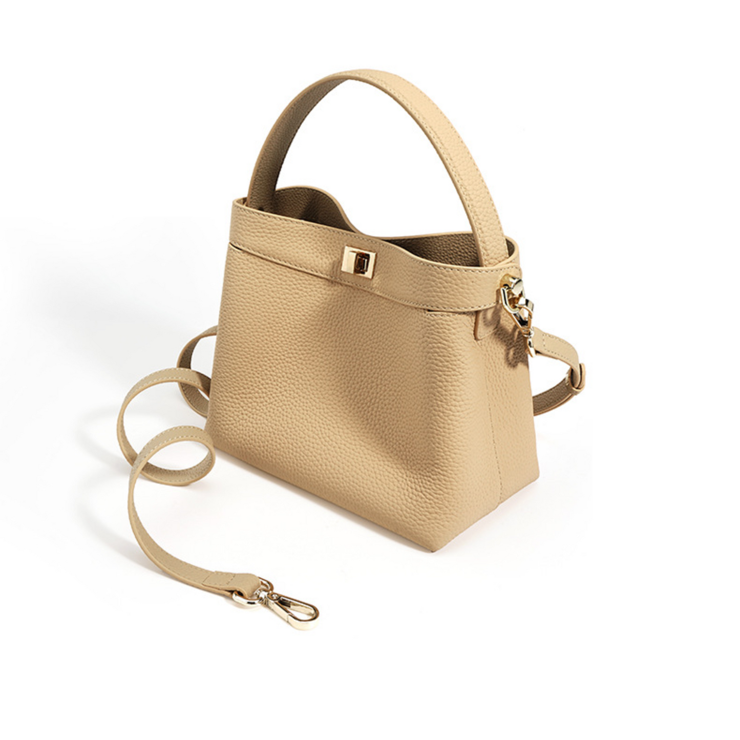 Top Handle Bag in Leather