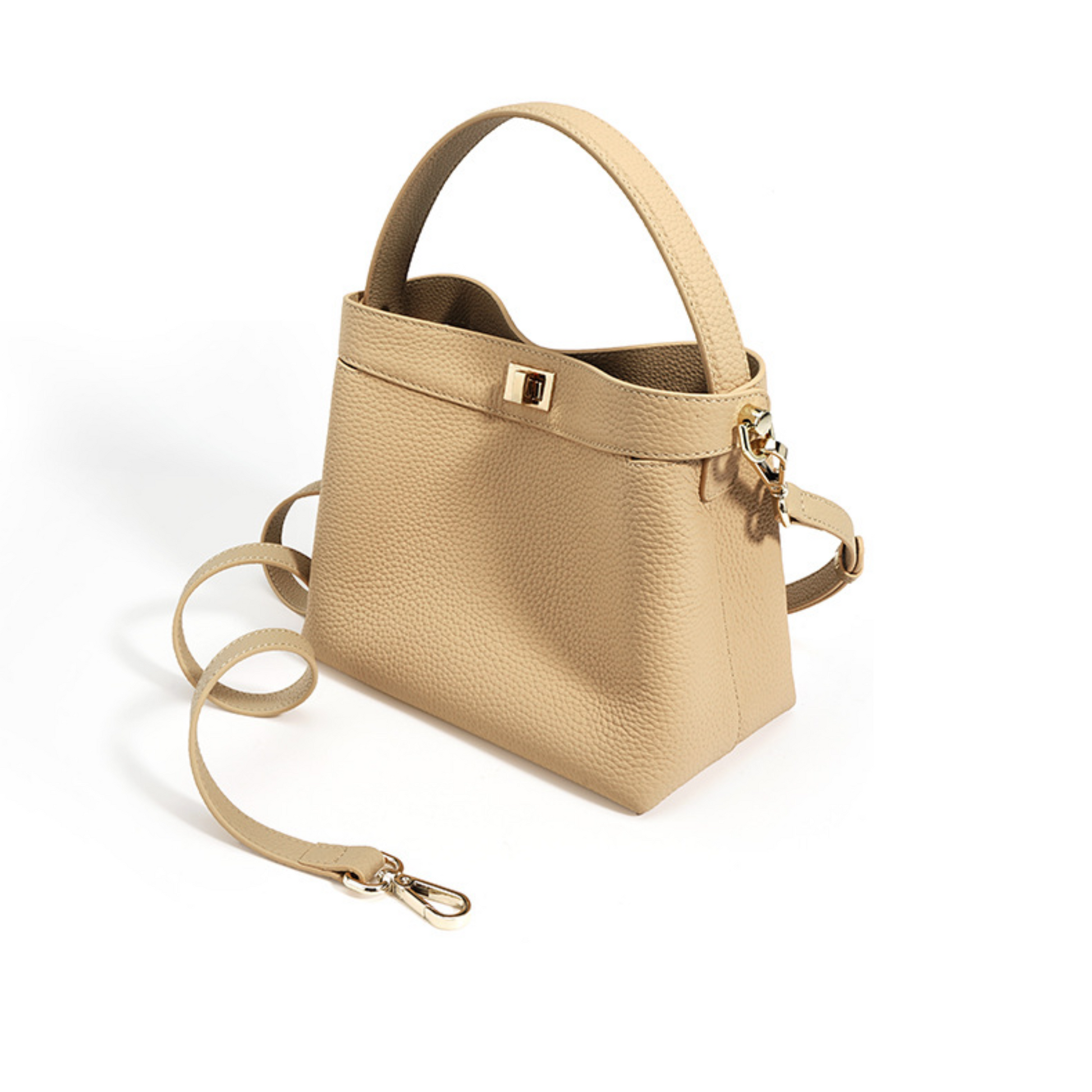 Top Handle Bag in Leather