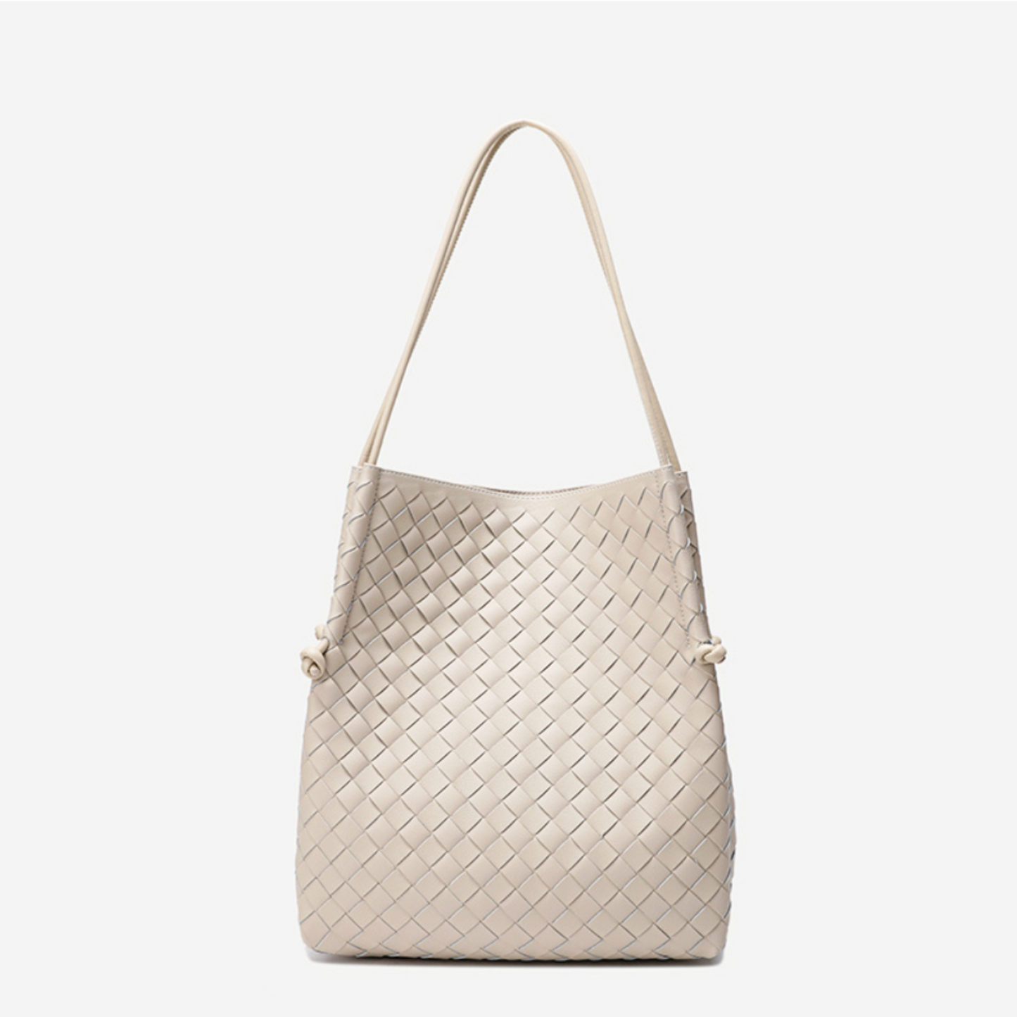 Woven Handbag in Leather